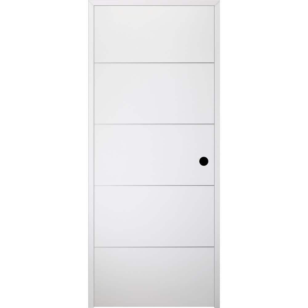 Belldinni Smart Pro 4H Polar White Paneled Manufactured Wood Interior Like a Prehung Door
