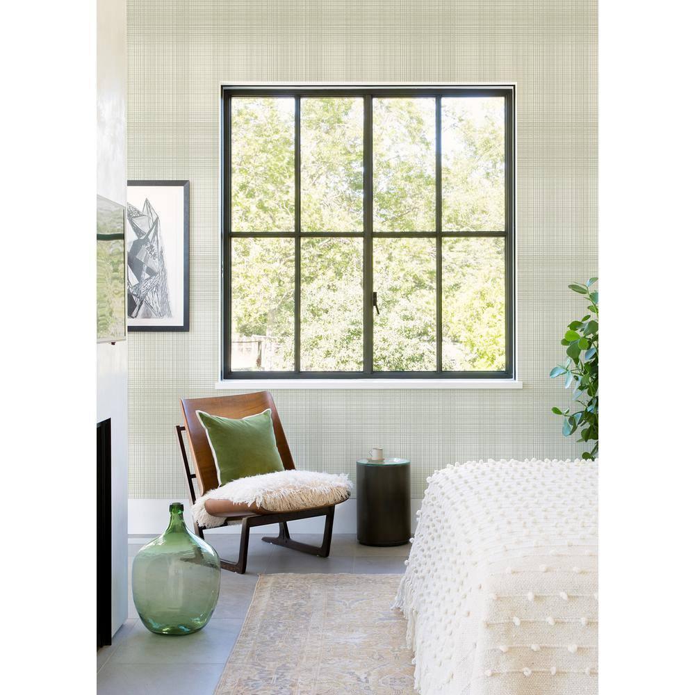 Chesapeake Madras Aqua Plaid Wallpaper