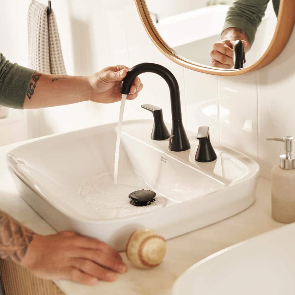 American Standard Aspirations 18'' Vitreous China Rectangular Bathroom Sink with Faucet and Overflow