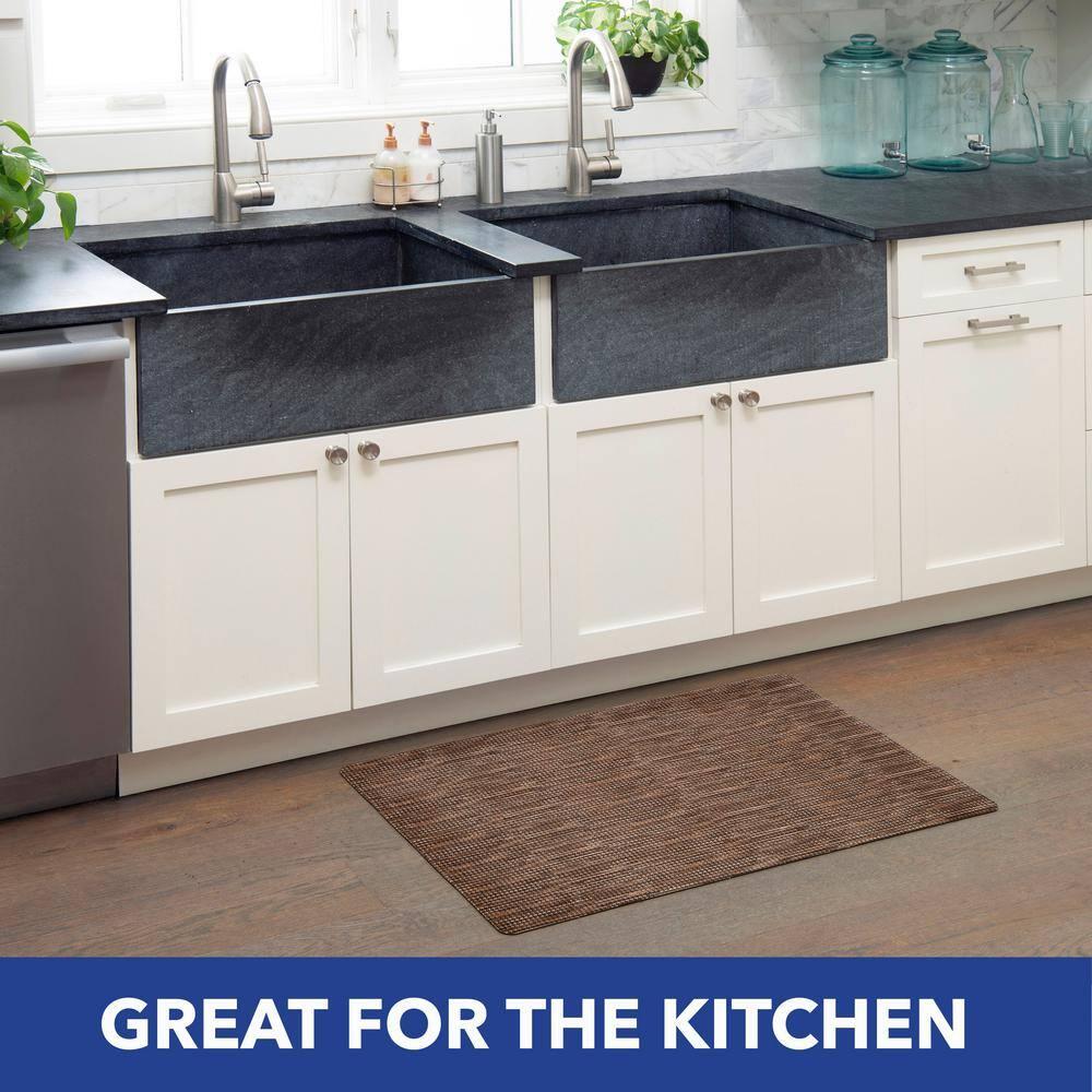 Home Dynamix Smooth Step Machine Washable Low Profile Stain Resistant Non-Slip Versatile Utility Kitchen Mat