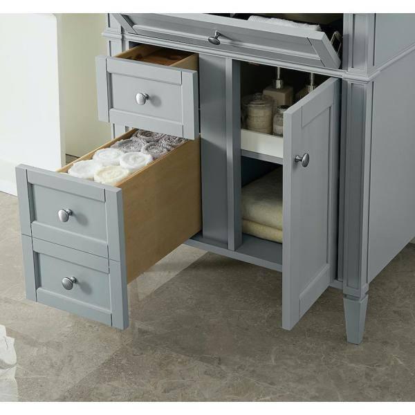 James Martin Vanities 650-V30 Brittany 30" Single Basin Poplar Wood Vanity Cabinet Only -
