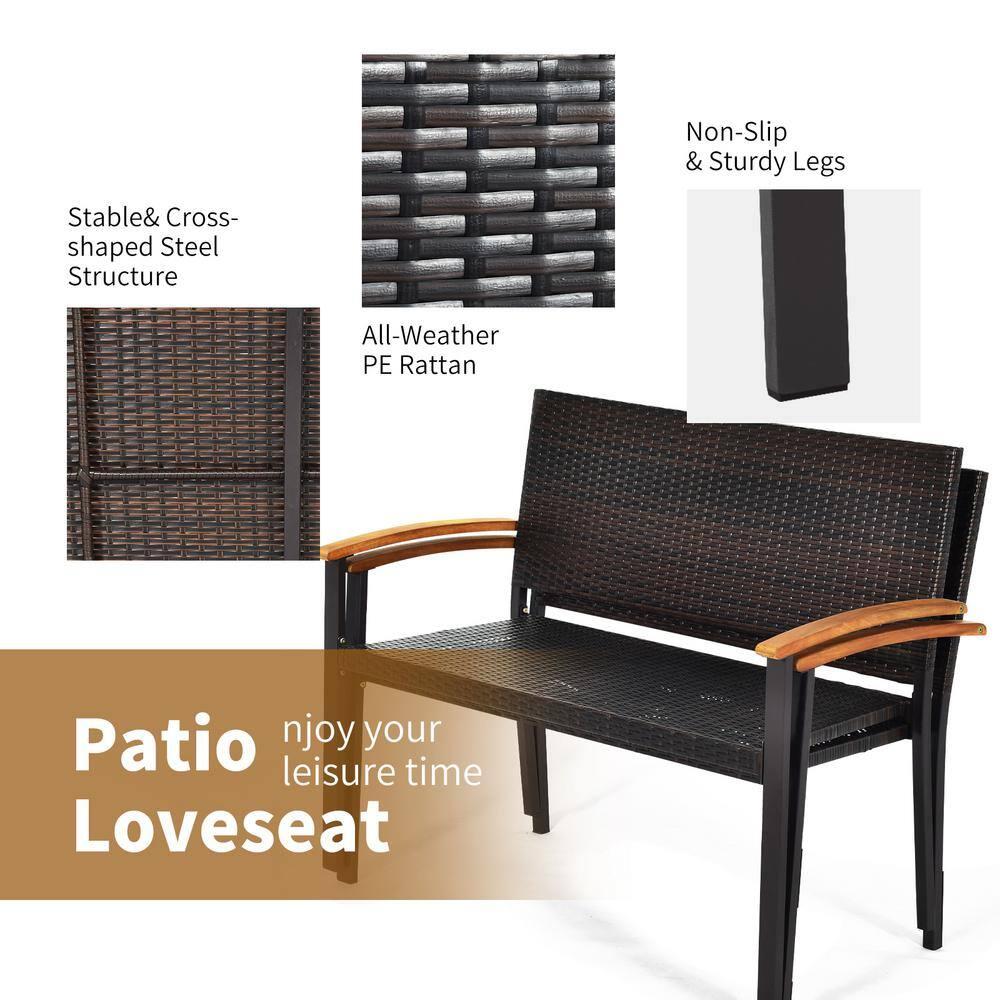 Red Barrel Studio® Alisanne Steel Outdoor Bench