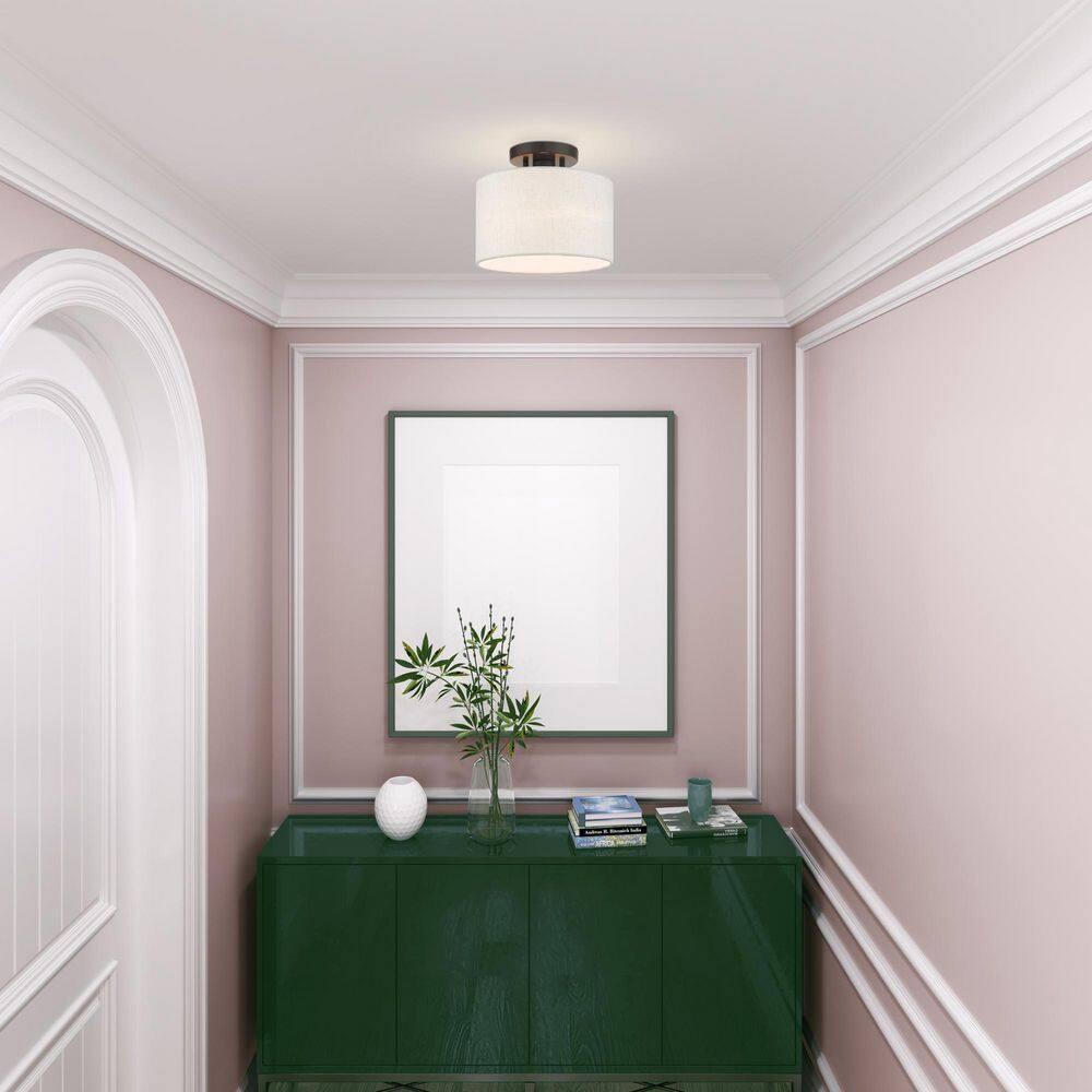 Darian Fabric Semi Flush Mount