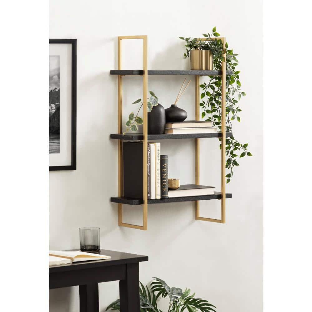 Kate and Laurel 3 Piece Solid Wood Tiered Shelf