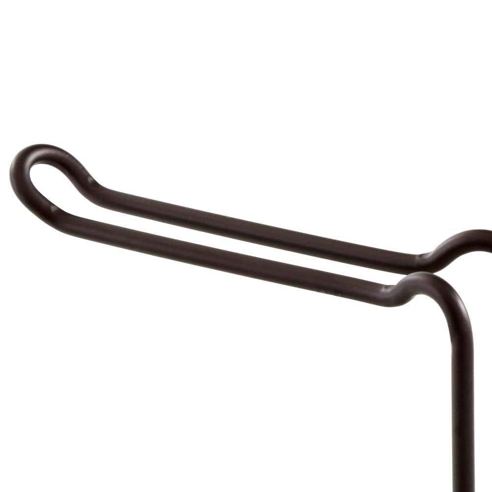 iDesign Twigz Steel Free-Standing Toilet Paper Storage Dispenser - 7" x 7" x 25", Bronze