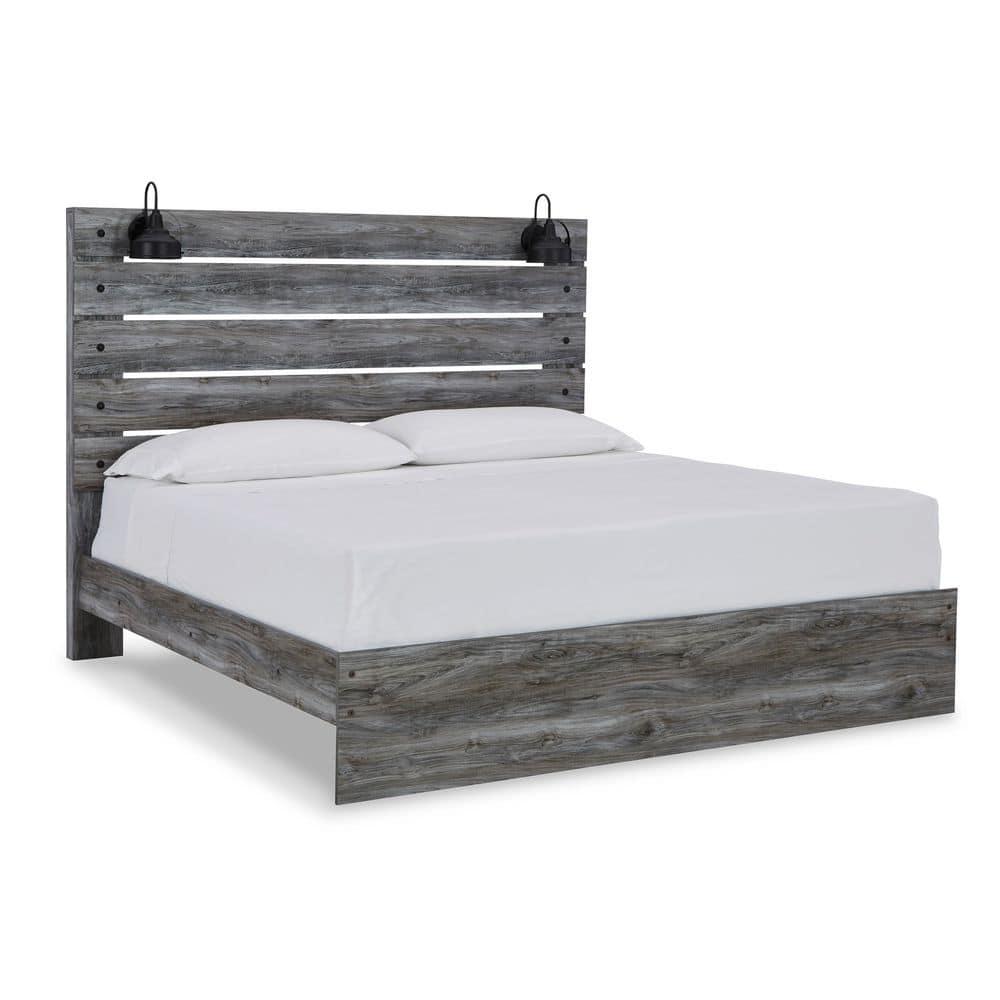 Signature Design by Ashley Casual Baystorm King Panel Headboard Gray