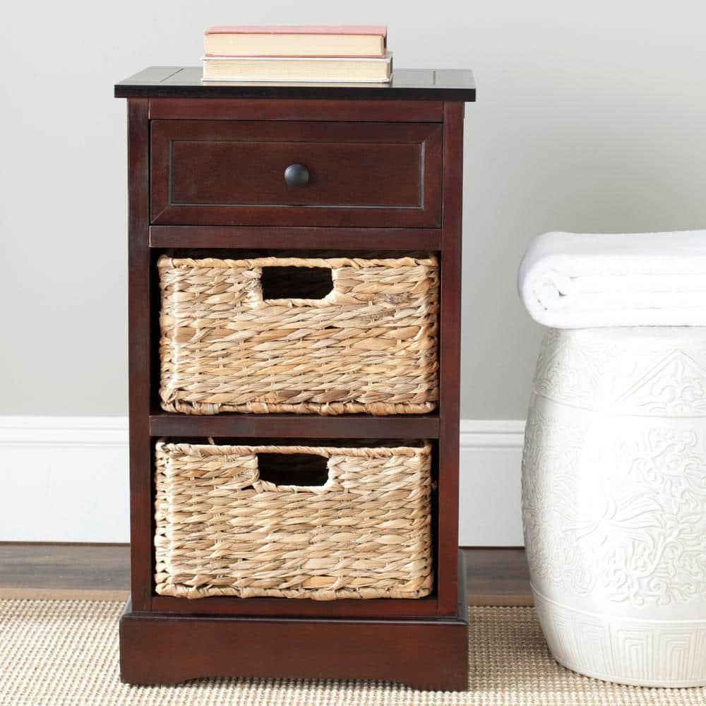 Carrie Side Table - Dark Cherry - Safavieh
