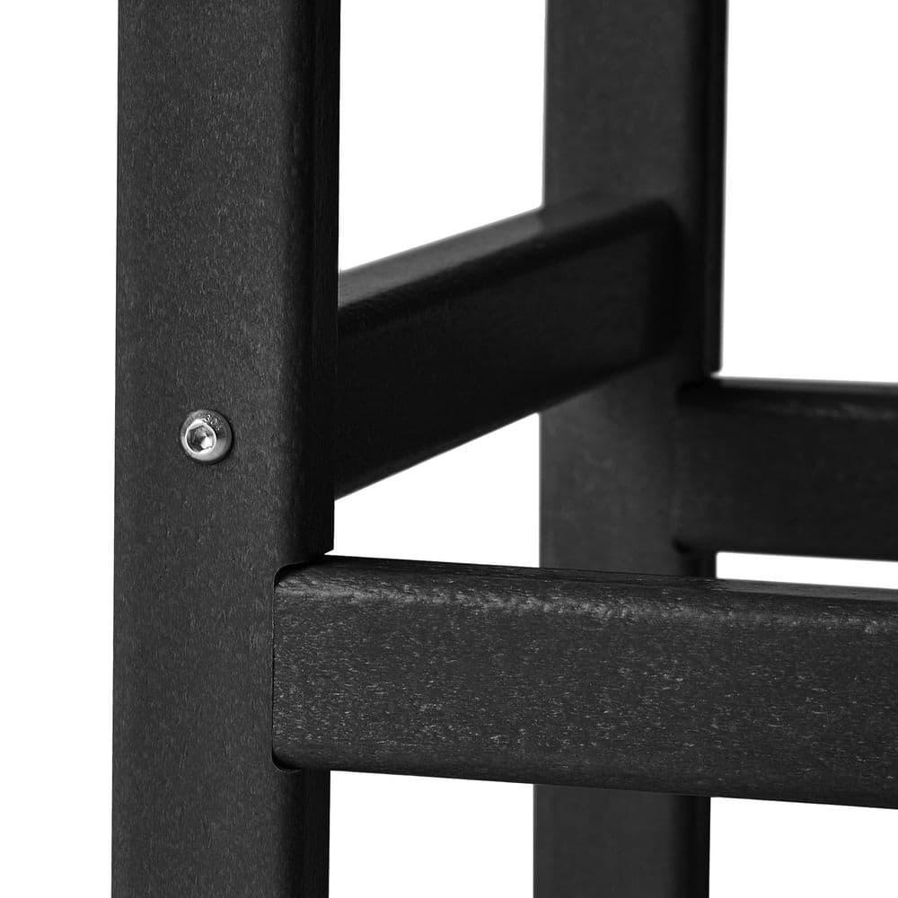 Westin Outdoor Patio Plastic Side Accent Table, Black