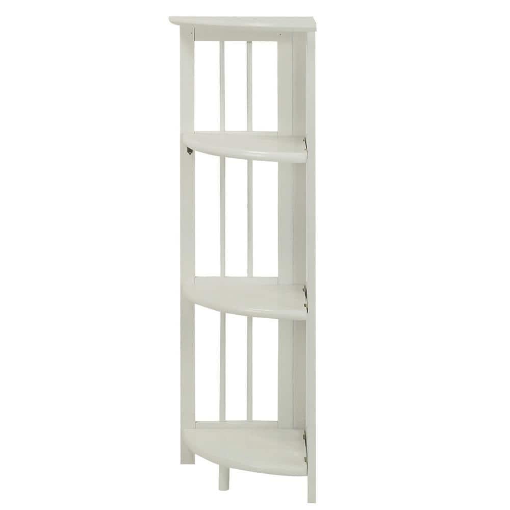 Yu Shan CO USA Ltd  4-tier corner folding bookcase  White
