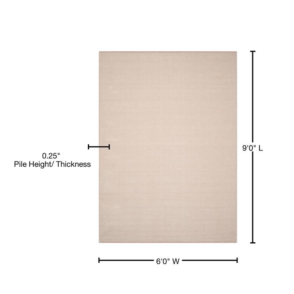 Montauk MTK345 Hand Woven Indoor Area Rug - Ivory/Grey - 6'x9' - Safavieh
