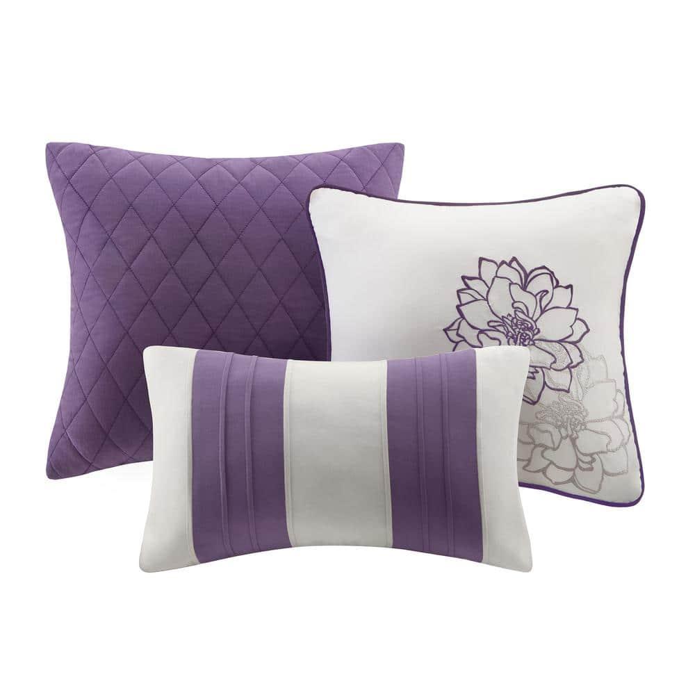 Madison Park Lola 7 Piece Floral Cotton Comforter Set