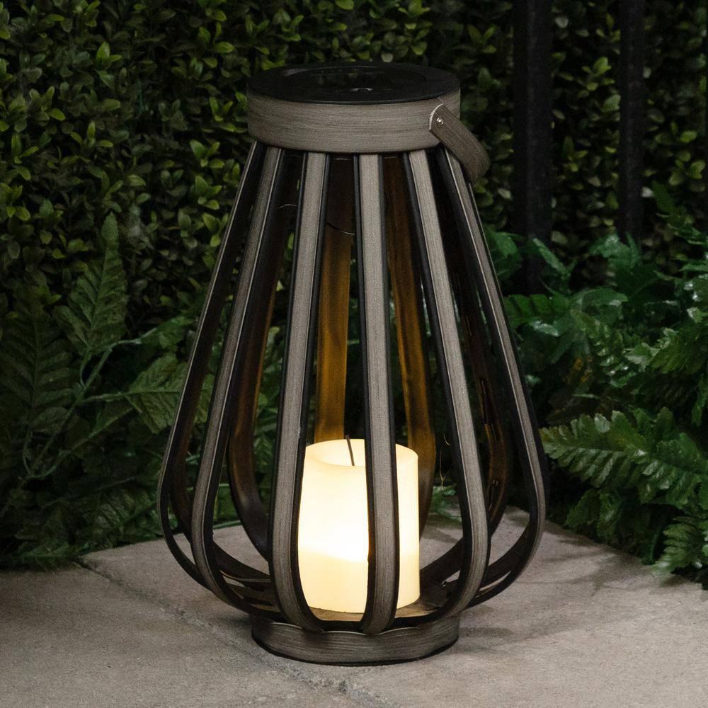 Alpine Solar Decorative Plastic Lantern w/ LED Light