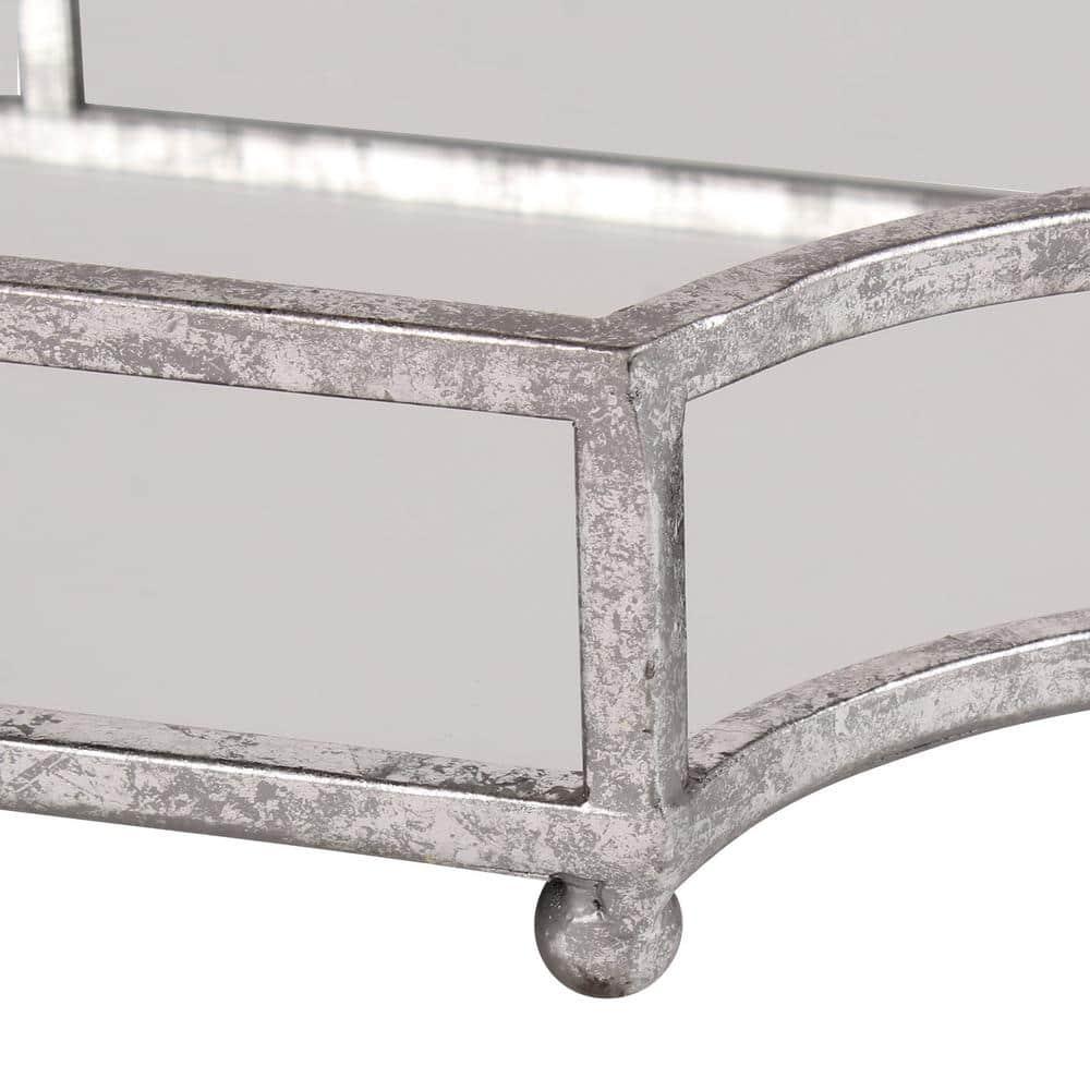 Kate and Laurel Ciel Tray, 12x18, Silver