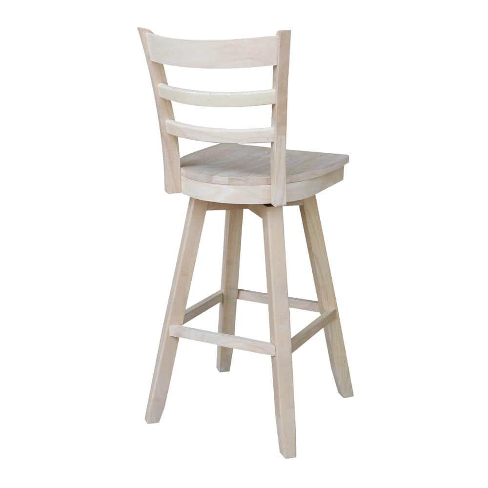 Emily Stool with Swivel Seat - Unfinished