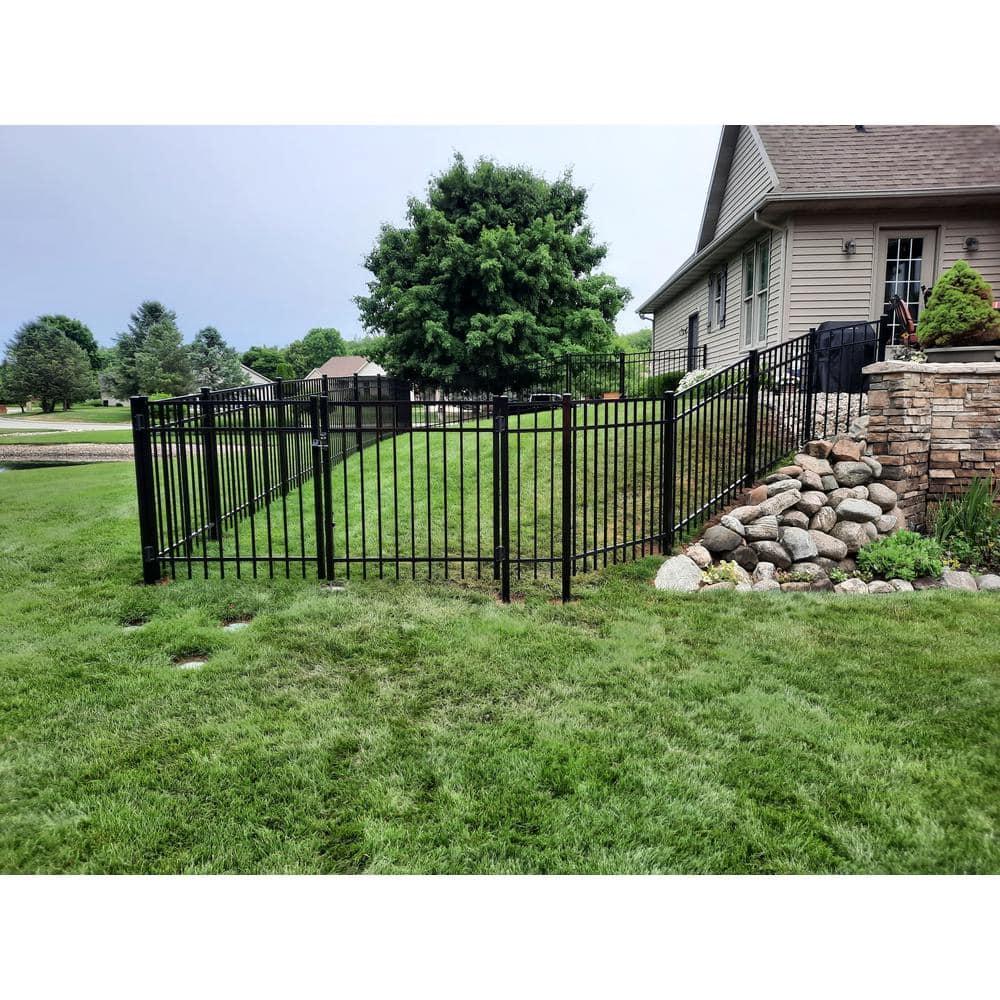 Weatherables Livingston Aluminum Fence Kit – DIY Kit for Backyard and Garden Fencing, Made with Durable Powder-Coated Aluminum That Combats Rust, Fading, and Corrosion (4’ x 6' Fence Panel)