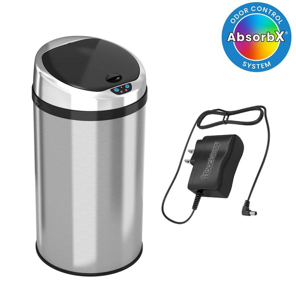 Stainless Steel 8 Gallon Motion Sensor Trash Can