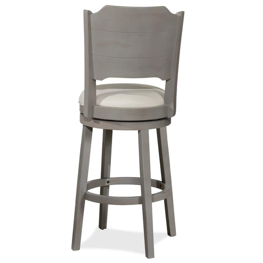 Hillsdale Furniture Clarion Wood Counter Height Swivel Stool, Distressed Gray