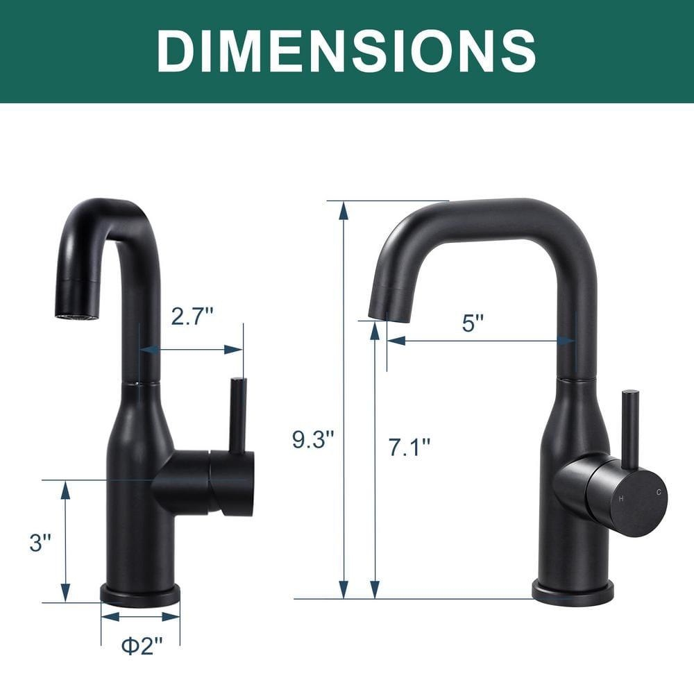 Single Handle Deck Mounted Bar Faucet Inclued Supply Lines