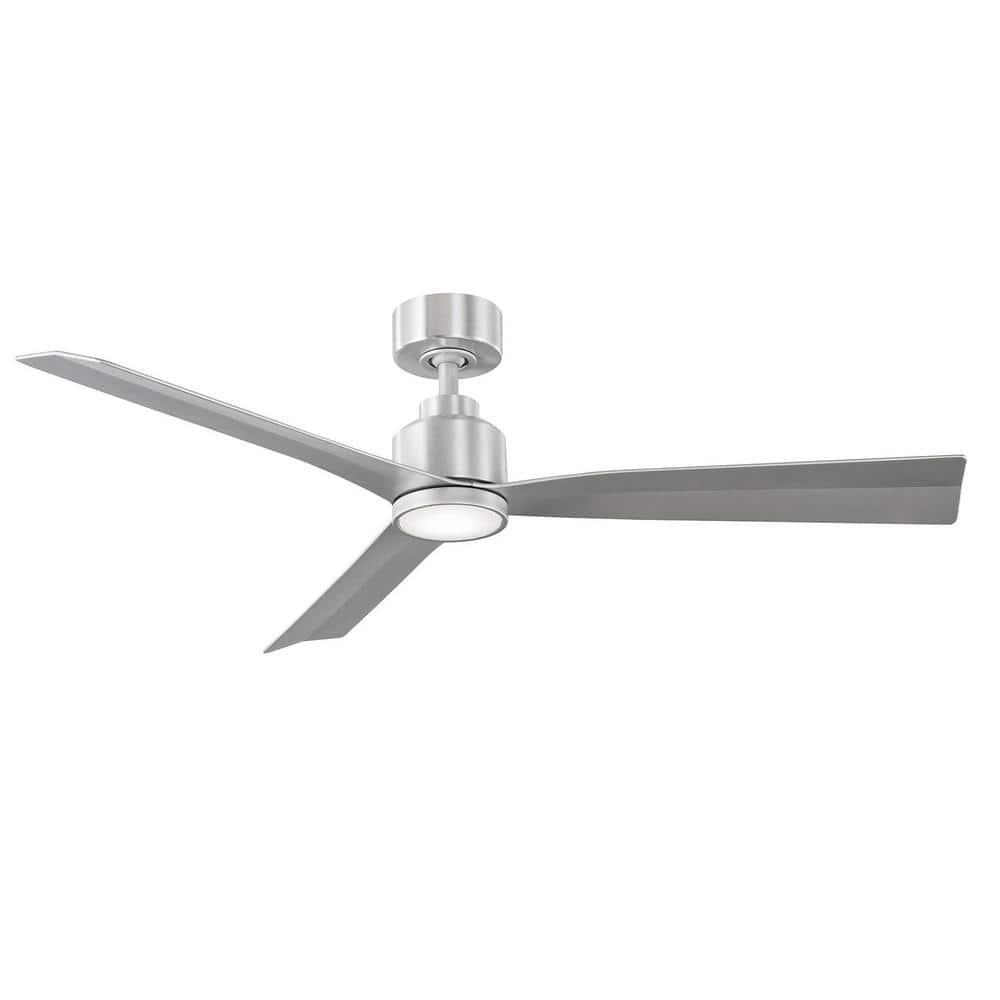 52" Smart Home Compatible 3 Blade Smart Ceiling Fan with Remote