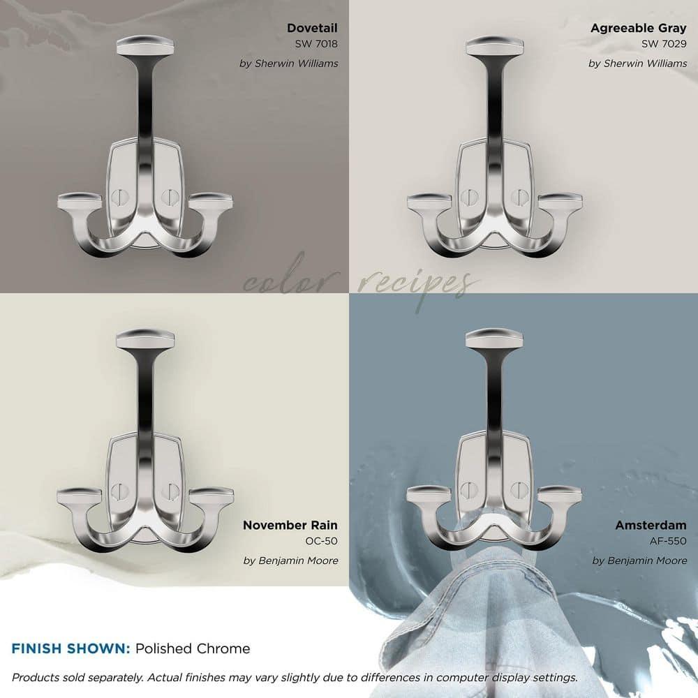 Amerock Vicinity Traditional Triple Prong Polished Chrome Wall Hook