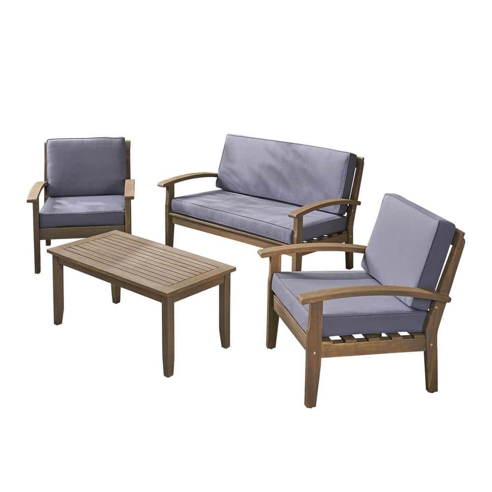 Acacia 4 - Person Patio Conversation Sets with Cushions