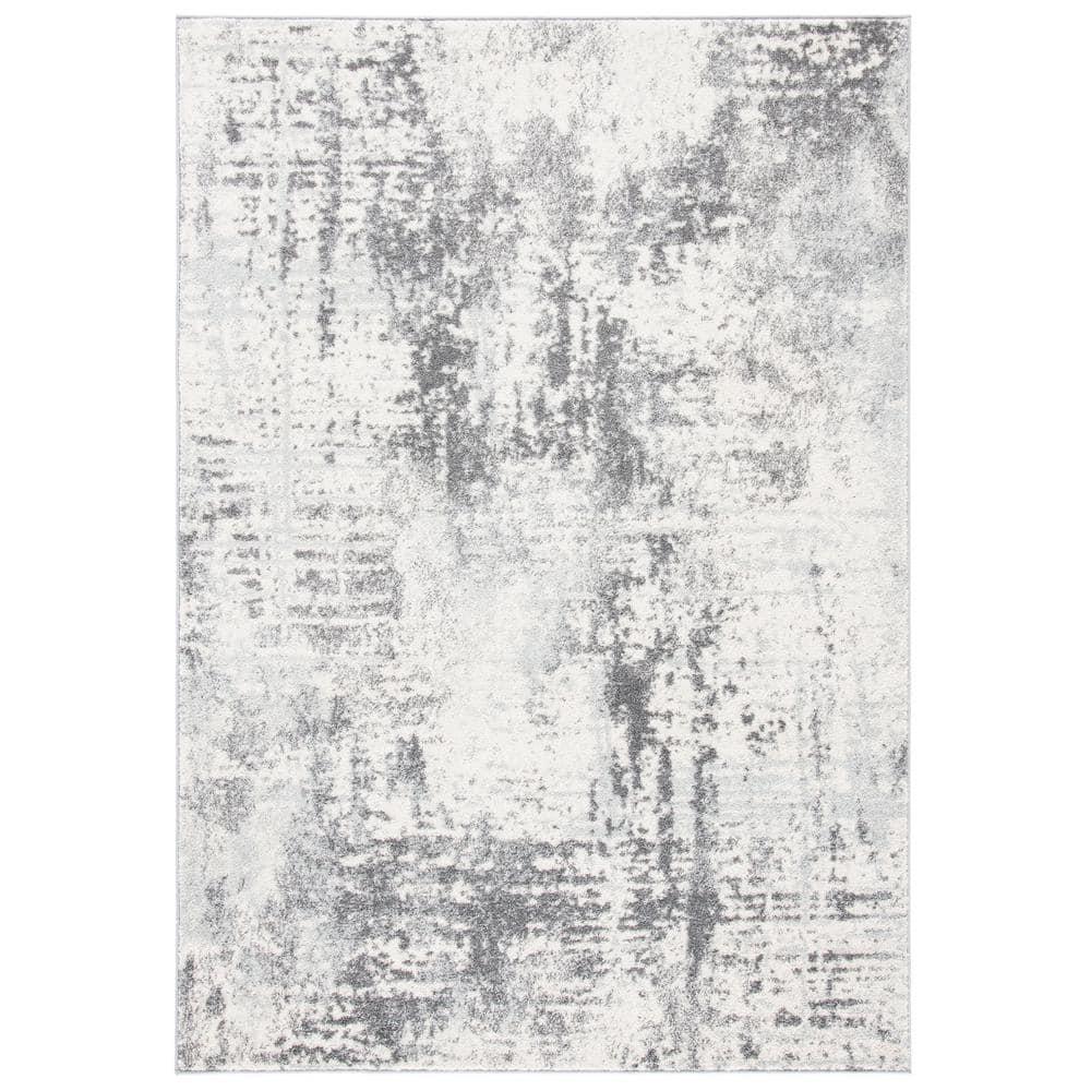 Tulum TUL232 Power Loomed Area Rug - Ivory/Charcoal - 4'x6' - Safavieh.