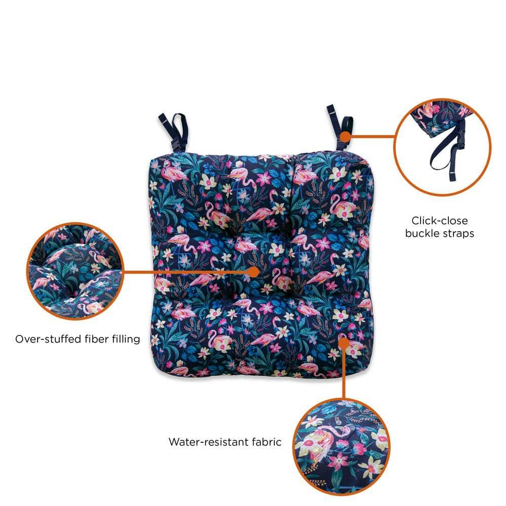 Vera Bradley Vera Bradley by Classic Accessories Water-Resistant Patio Chair Cushions (Set of 2)