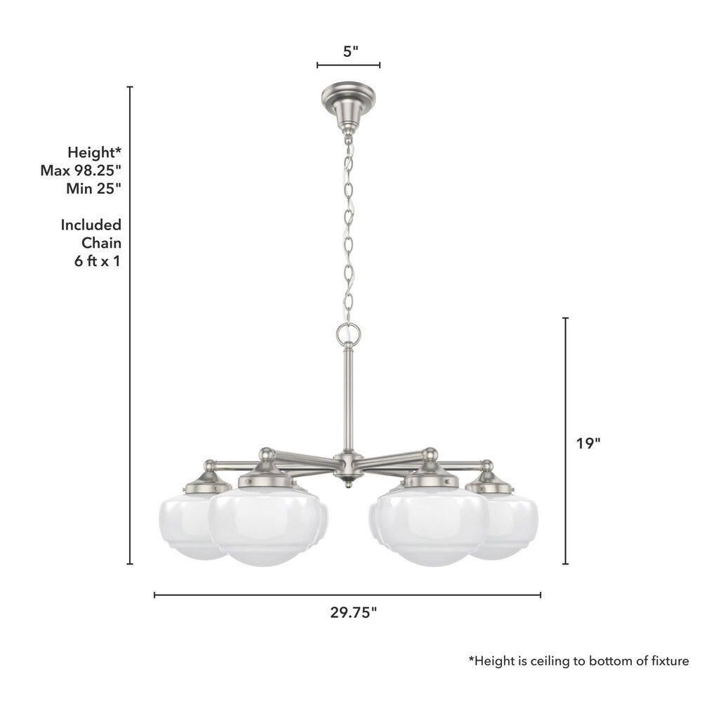 Hunter Fan Hunter Saddle Creek 6 Light Chandelier Ceiling Light Fixture