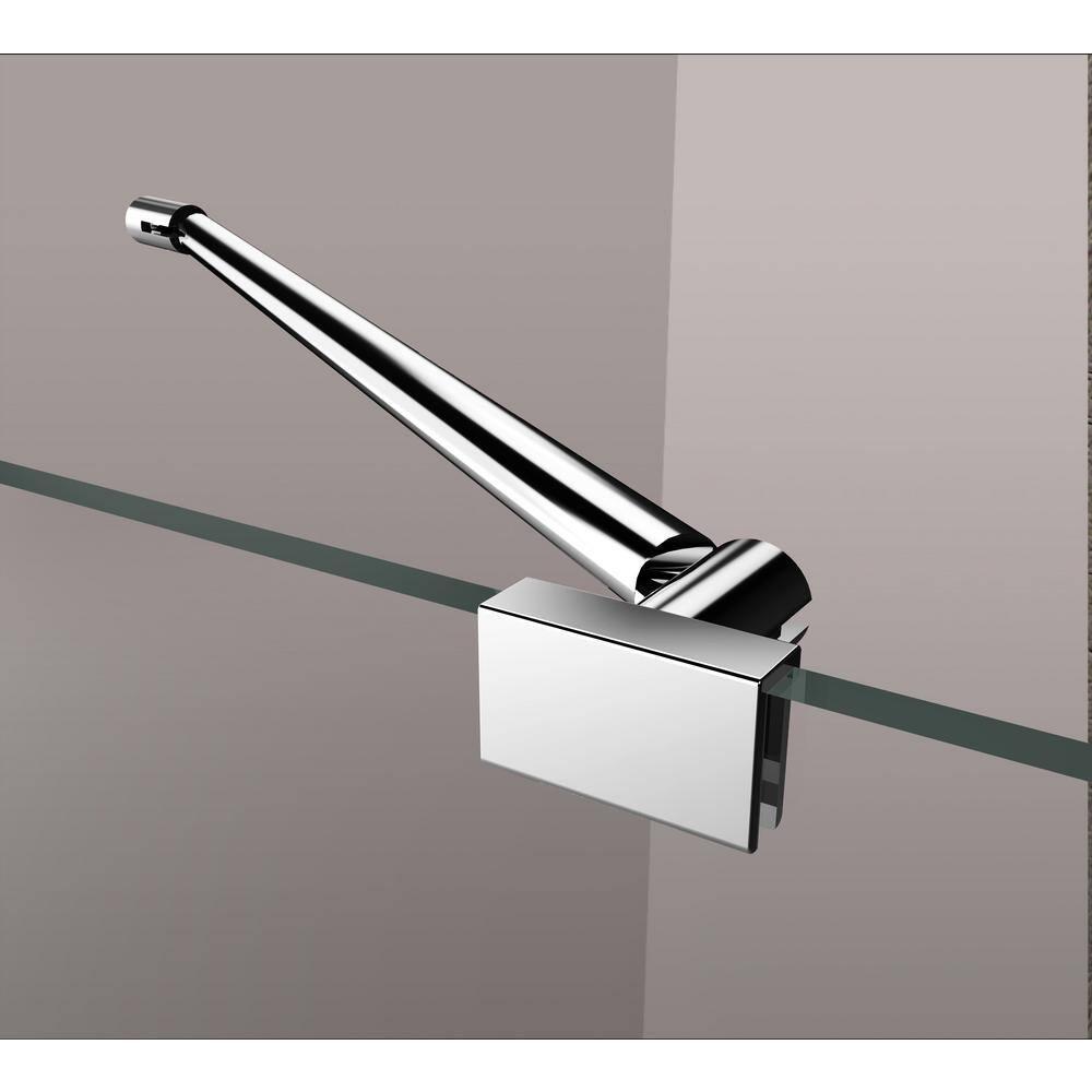 Belmore 53 x 72 Hinged Frameless Shower Door