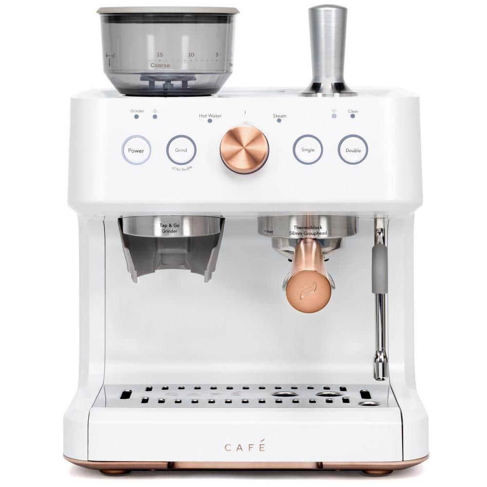 Café ™ Matte White Bellissimo Semi-Automatic Espresso Machine