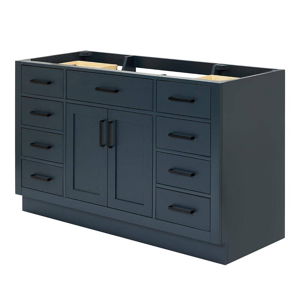 Ariel T054s-Bc Hepburn 54" Single Free Standing Vanity Cabinet Only - Blue