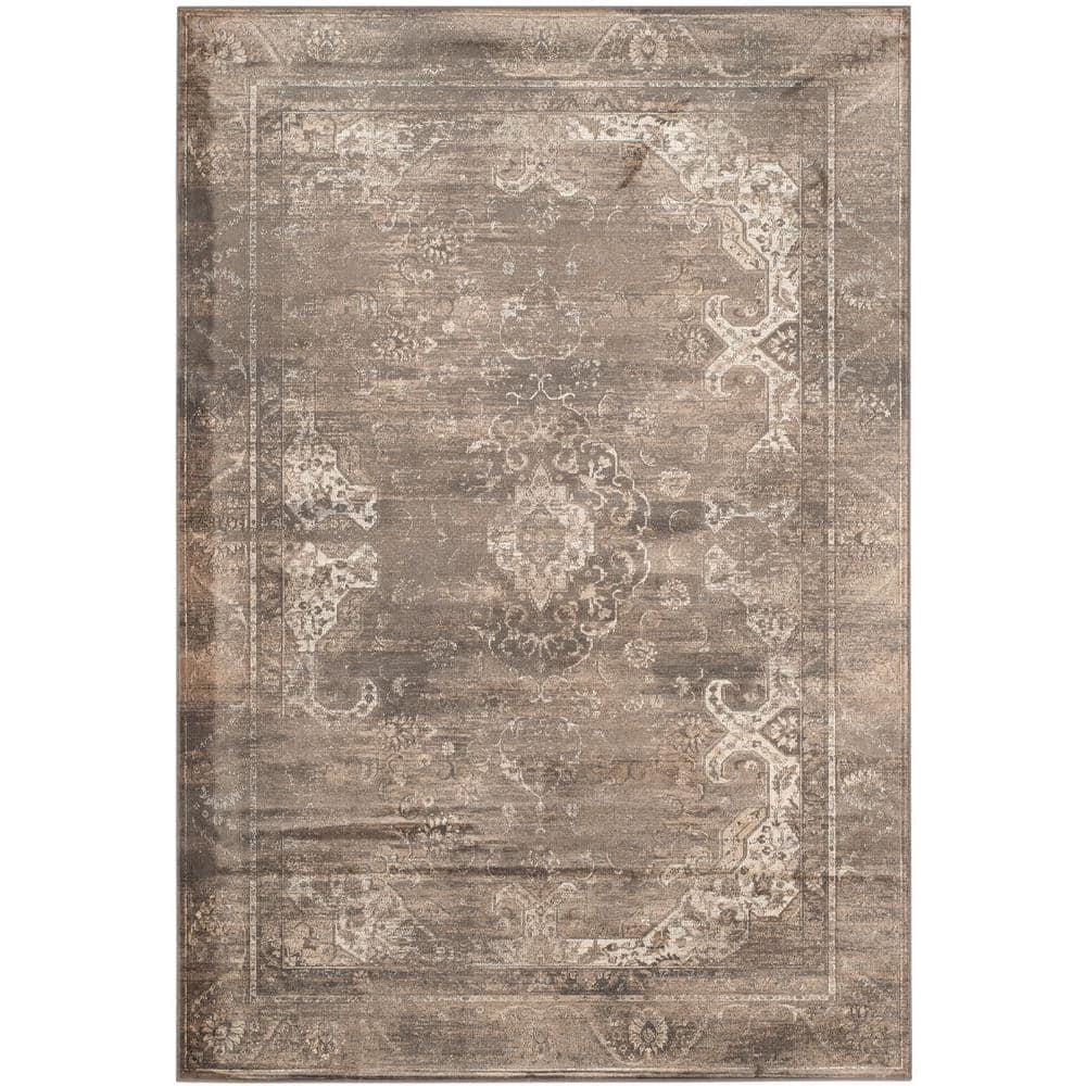 Vintage VTG137 Power Loomed Indoor Area Rug - Soft Anthracite - 6'7"x9'2" - Safavieh.
