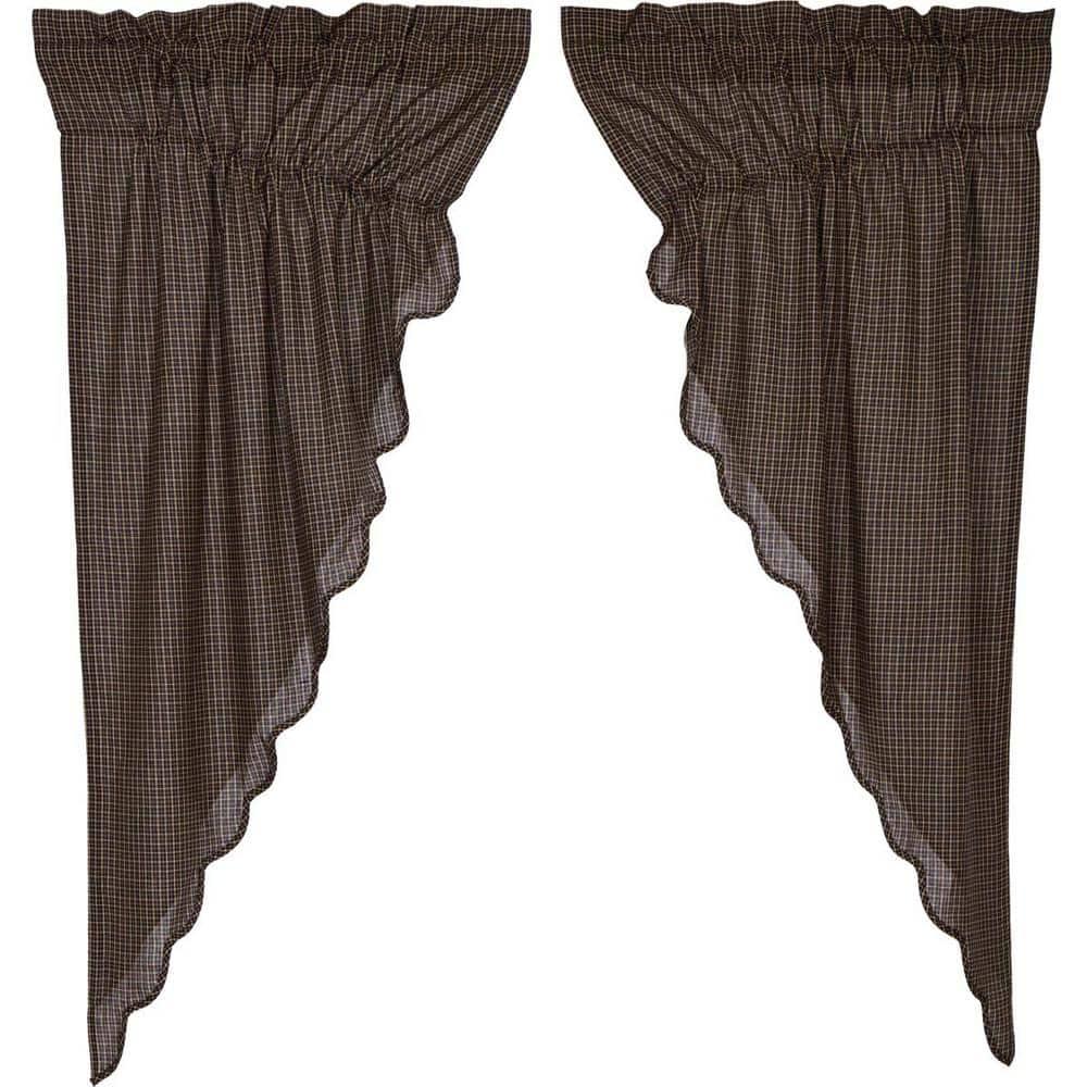 VHC Brands Kettle Grove Cotton Blend Room Darkening Curtain Panel Pair (Set of 2)