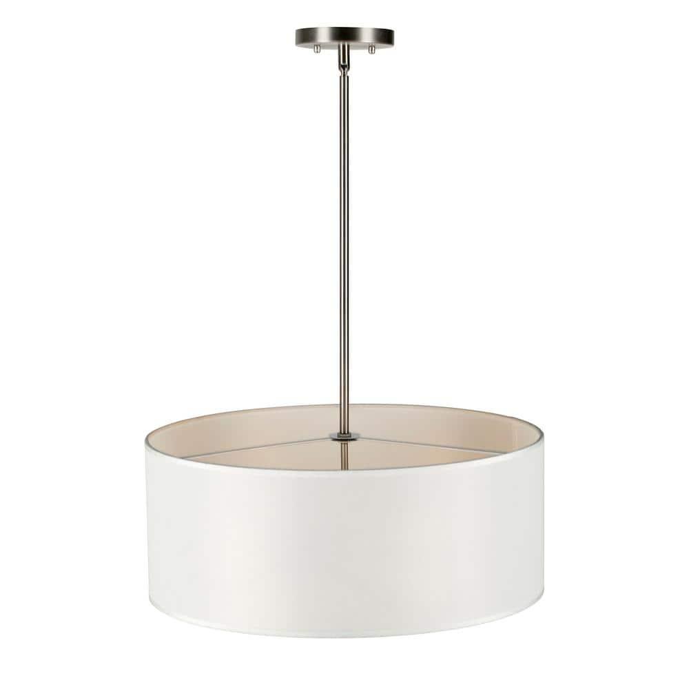 Forte Lighting 2740-03 Betty 3 Light 20" Wide Pendant - Nickel
