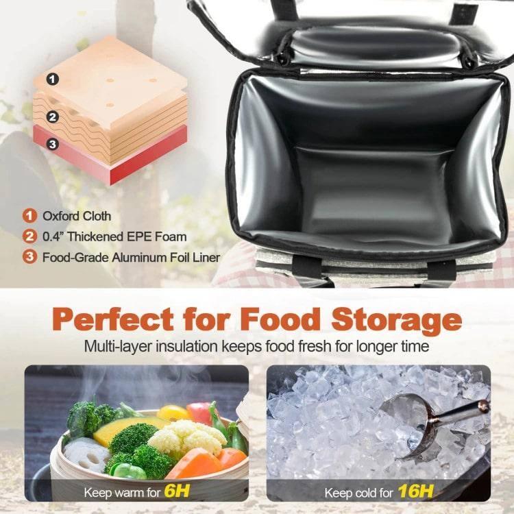 CasaCore 50-Can Large Leakproof Rolling Cooler with Detachable Bottom Plate