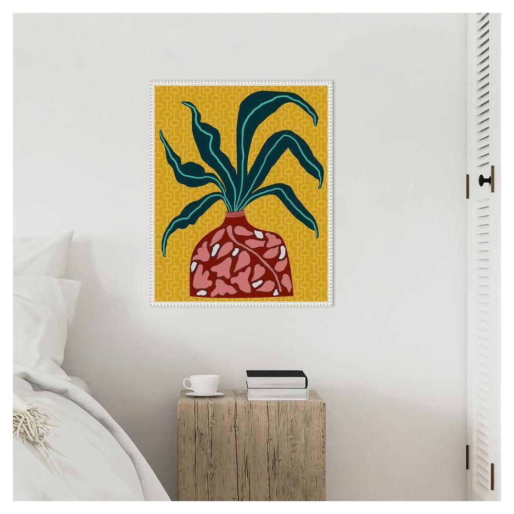 Amanti Art 23"x28" Snappy Botanical III by Regina Moore Framed Canvas Wall Art Print