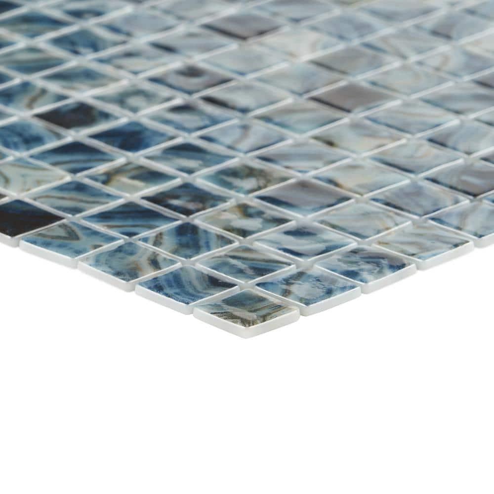 Rapids 1" x 1" Glass Grid Mosaic Wall & Floor Tile