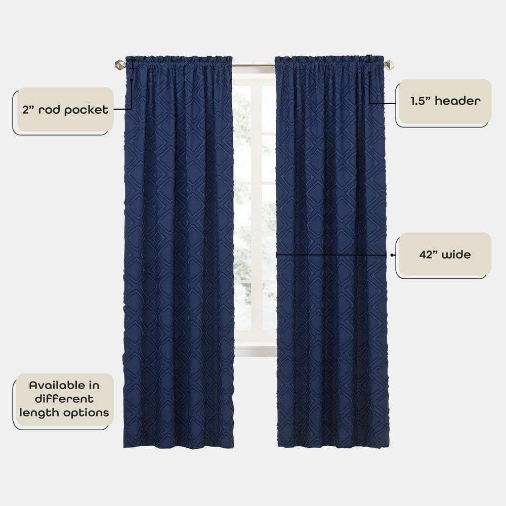 Achim Importing Co Polyester Semi Sheer Curtain Single Panel