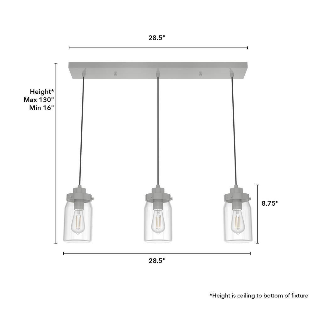 Devon Park 3 - Light Kitchen Island Linear Pendant