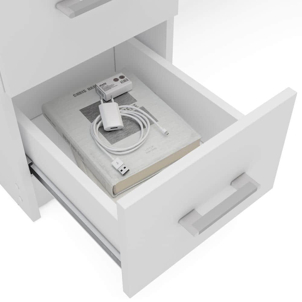 Mayne Corner Desk White - Polifurniture