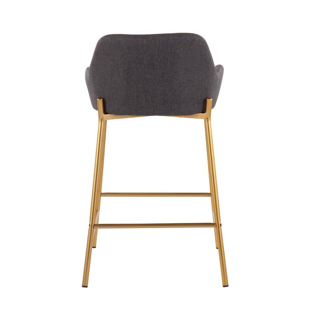 LumiSource Daniella Fixed-Height Counter Stool - Set of 2