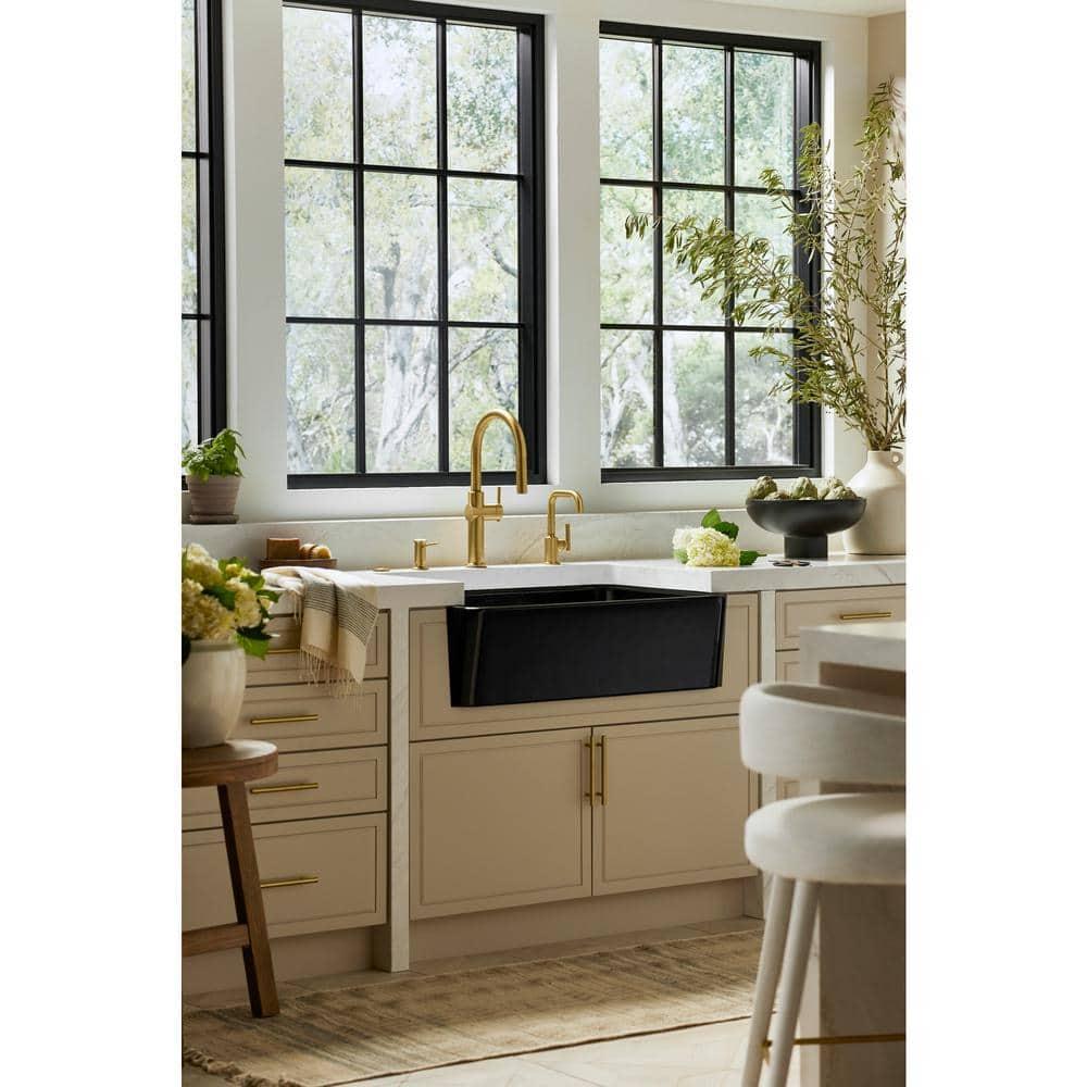Crue Touchless Pull-Down Kitchen Sink Faucet with Three-Function Sprayhead
