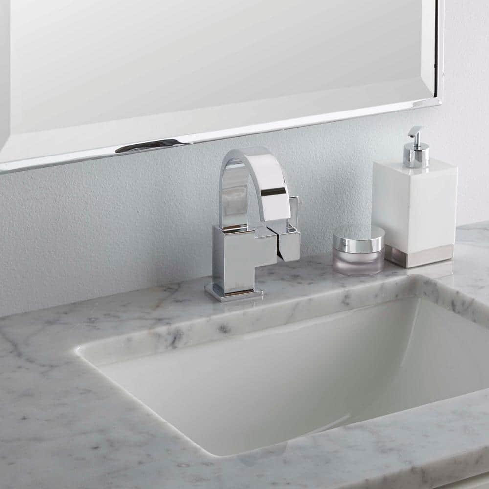 Vero Single Hole Bathroom Faucet with Drain Assembly, Single Handle Bathroom Sink Faucet