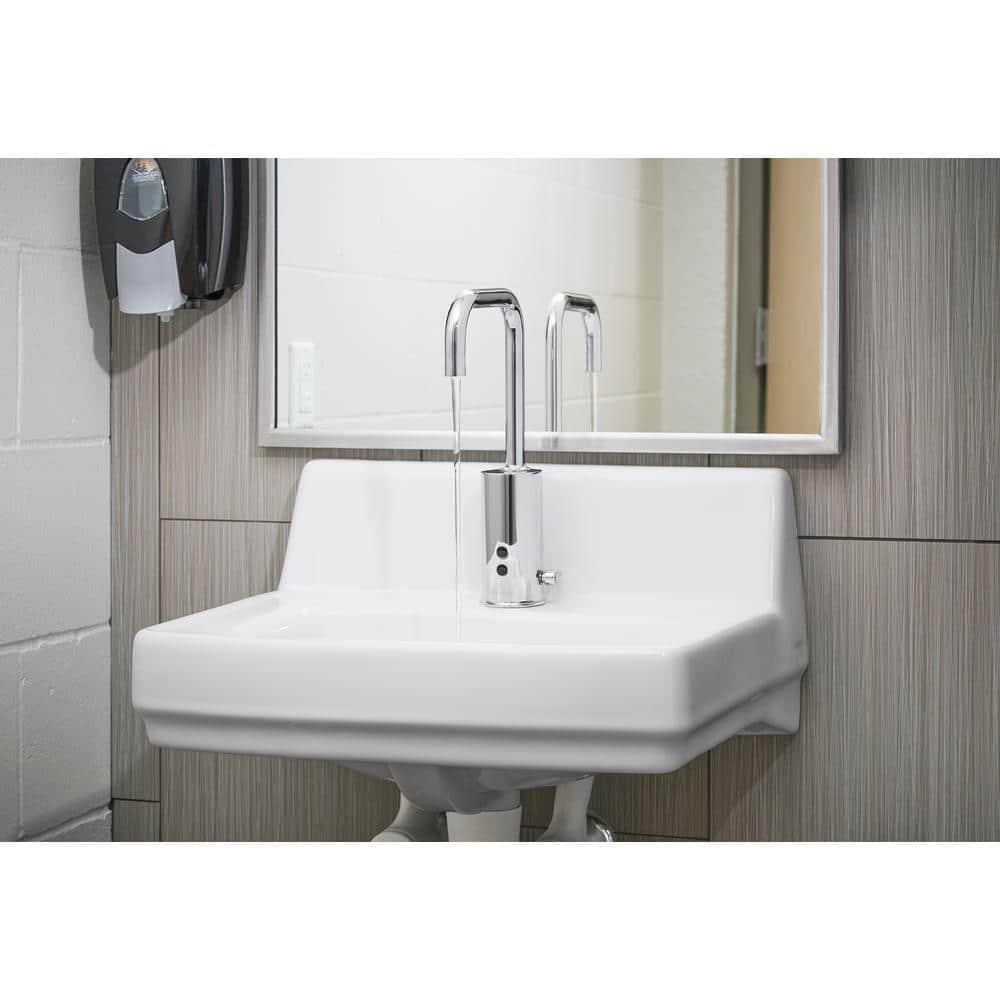 Greenwich Vitreous China Rectangular Wall Mount Bathroom Sink with Overflow