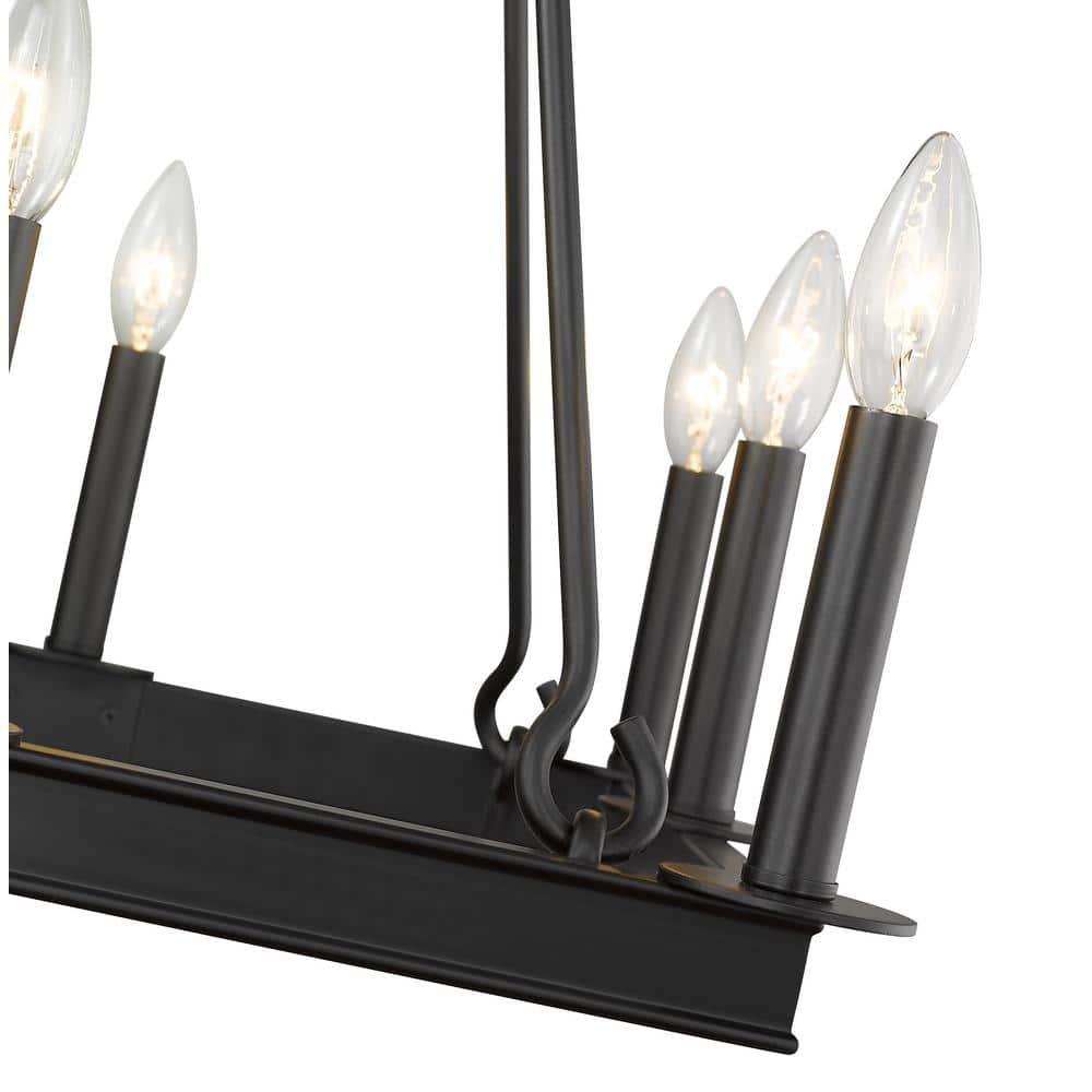 Z-Lite Barclay 8 - Light Chandelier in  Matte Black
