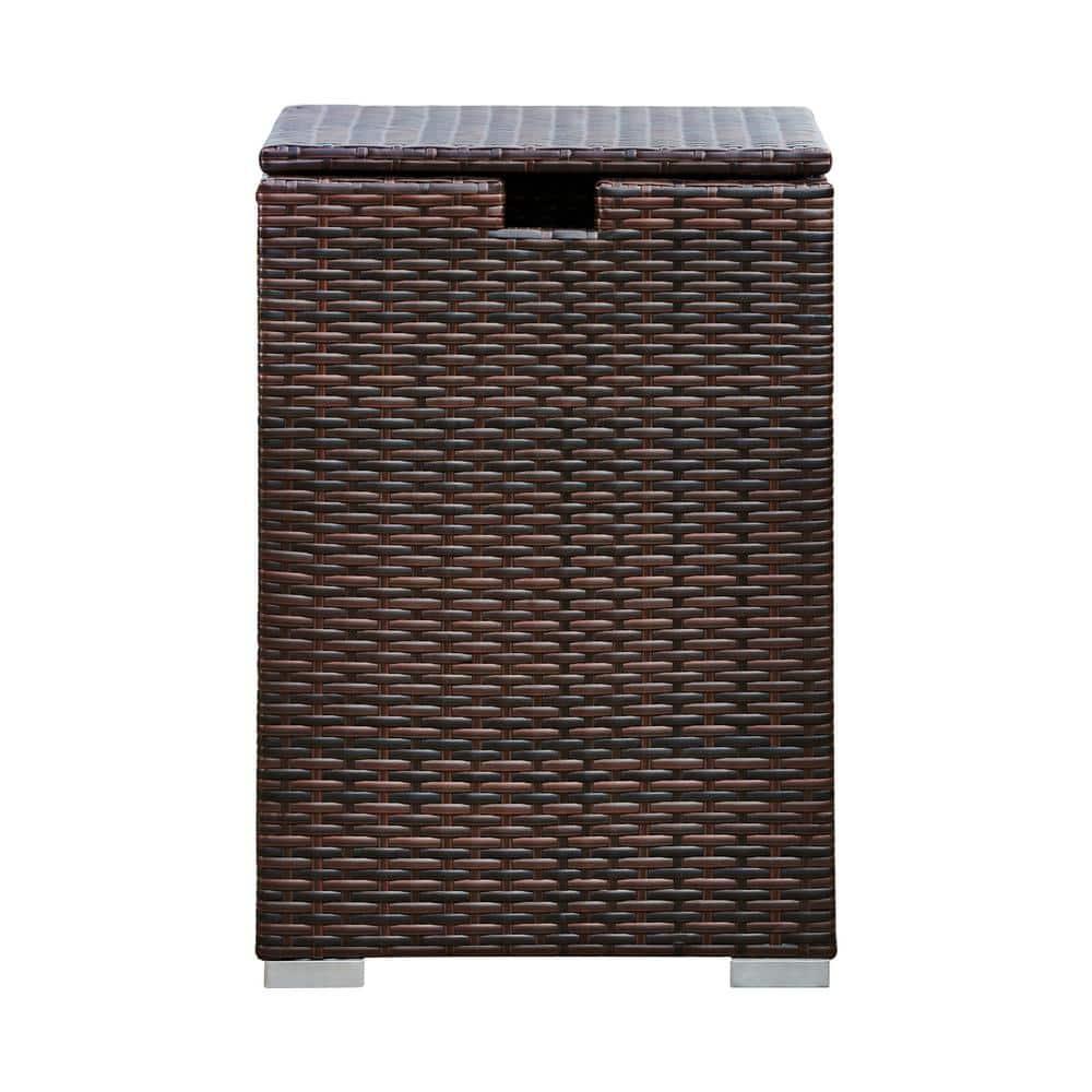 Outdoor PE Rattan & Wicker Propane Tank for 20-lb. tanks Cover Table