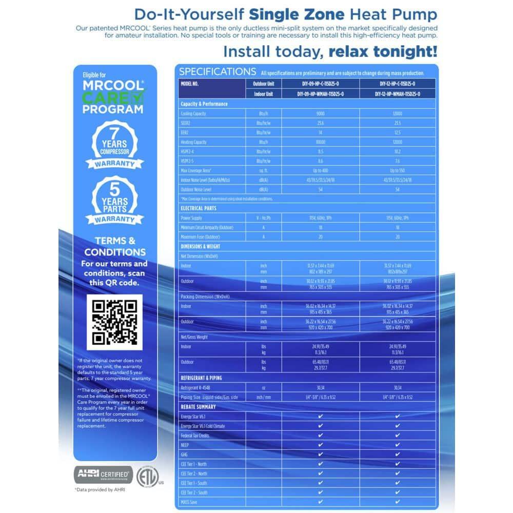 MRCOOL DIY 24k BTU 4th Gen Ductless Mini-Split AC & Heat Pump Complete System