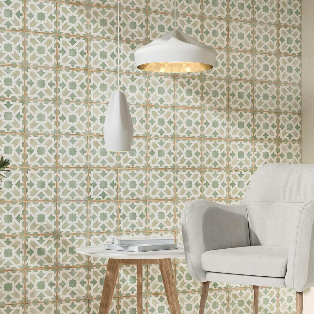 Casablanca 5" x 5" Ceramic Patterned Floor Use Tile
