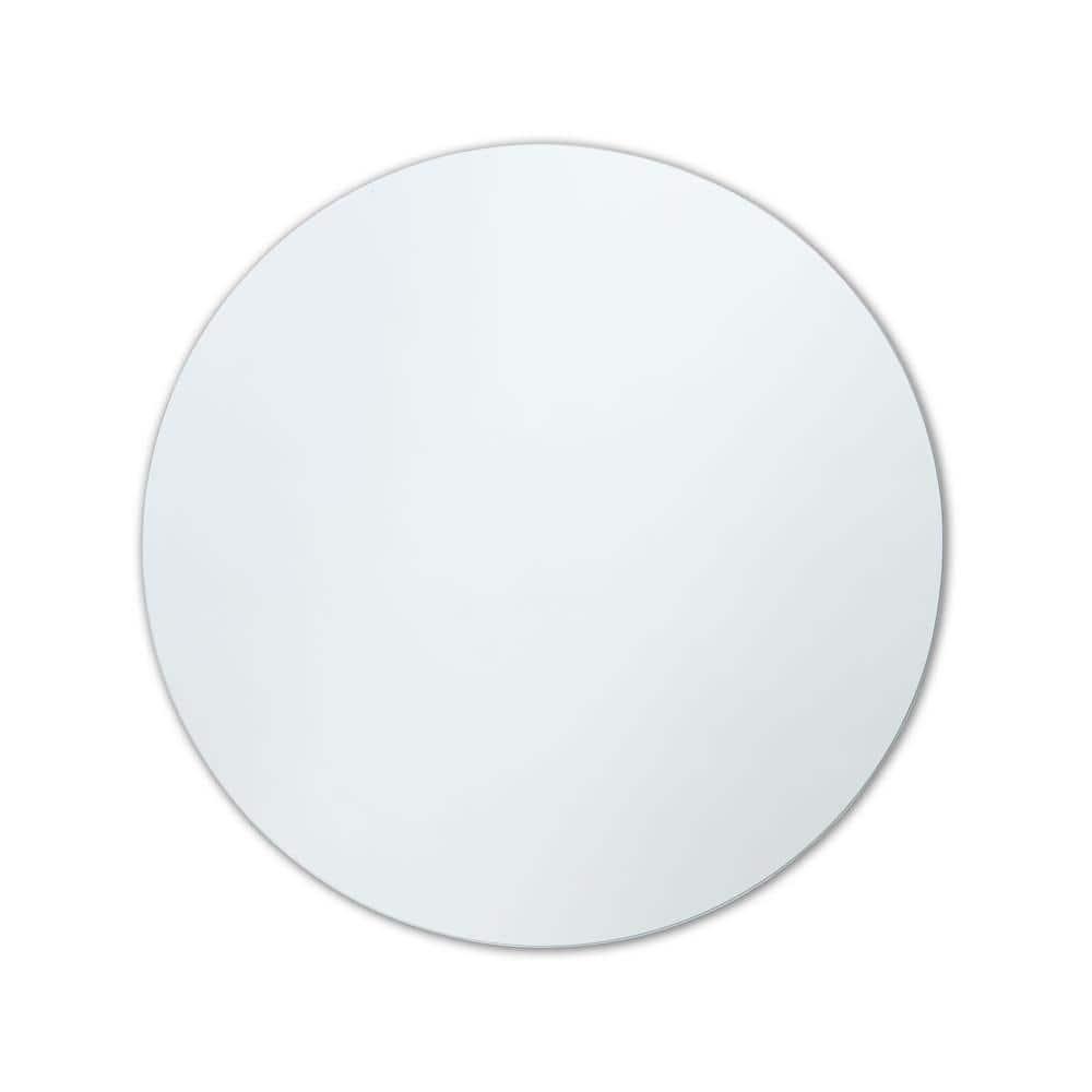 Better Bevel 30" x 30" Frameless Round Mirror | Polished Edge