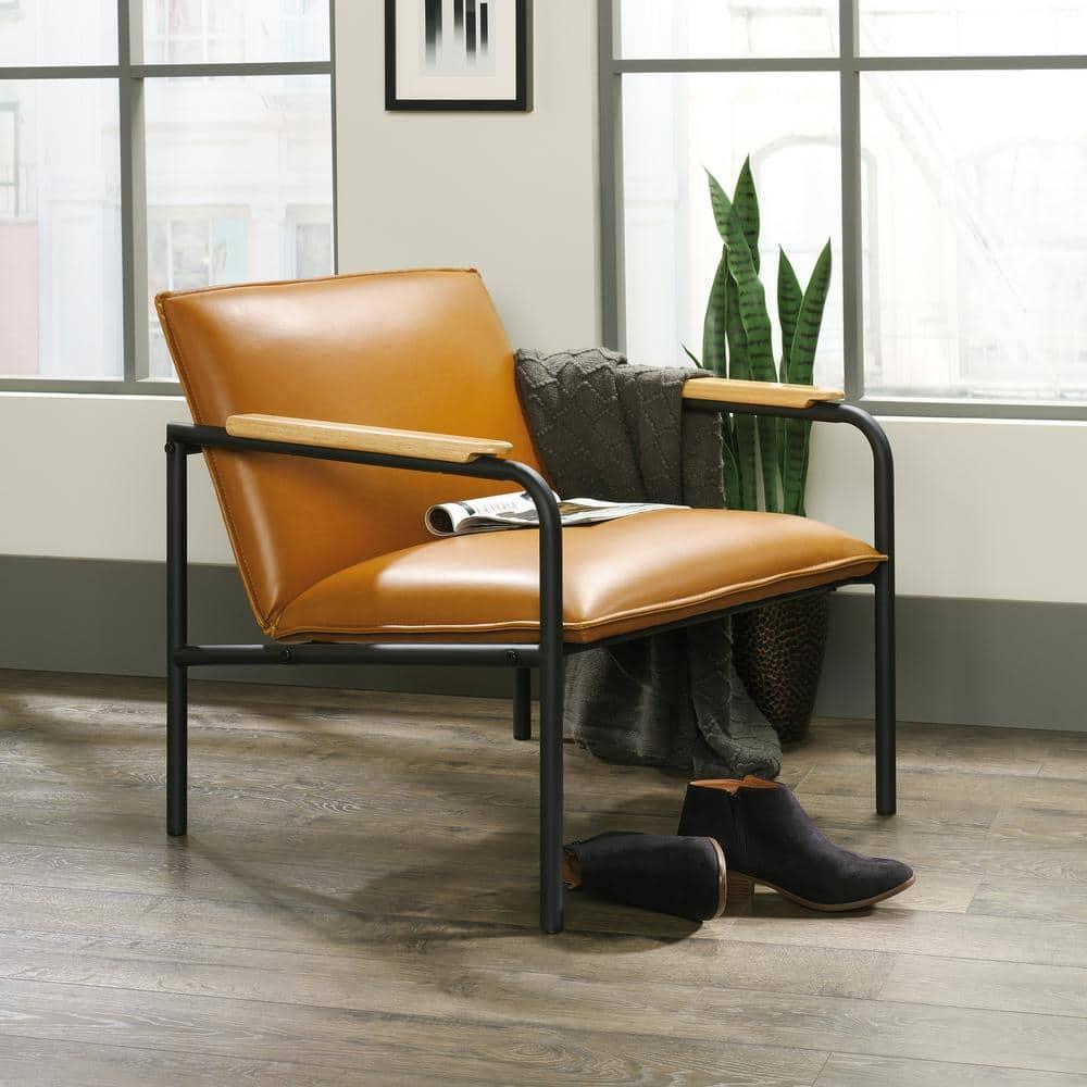 Sauder Boulevard Café Metal Lounge Chair Camel Finish